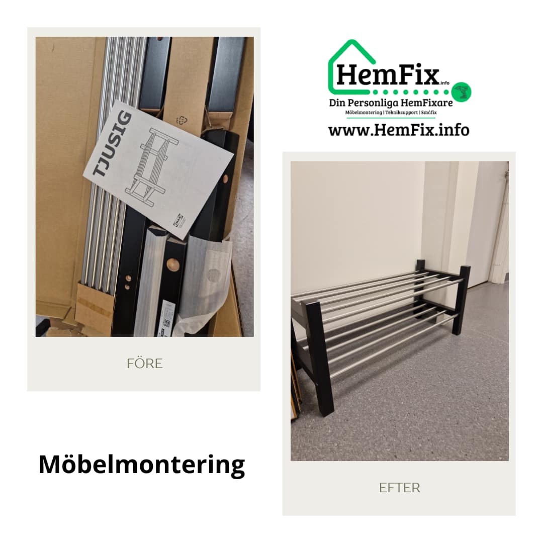 HemFix - Möbelmontering - skohylla