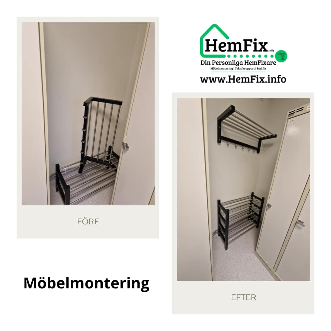 HemFix - Möbelmontering - Hatthylla