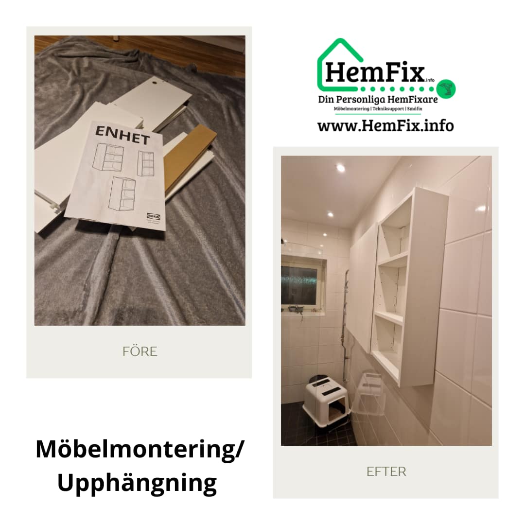 Hemfix Linköping möbelmontering
